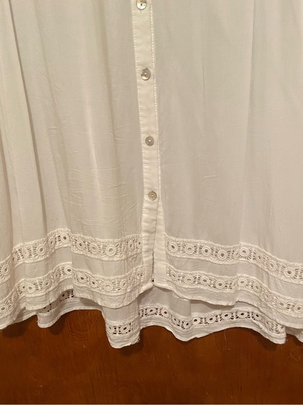 POL White Short Sleeve Blouse - Picture 3 of 6